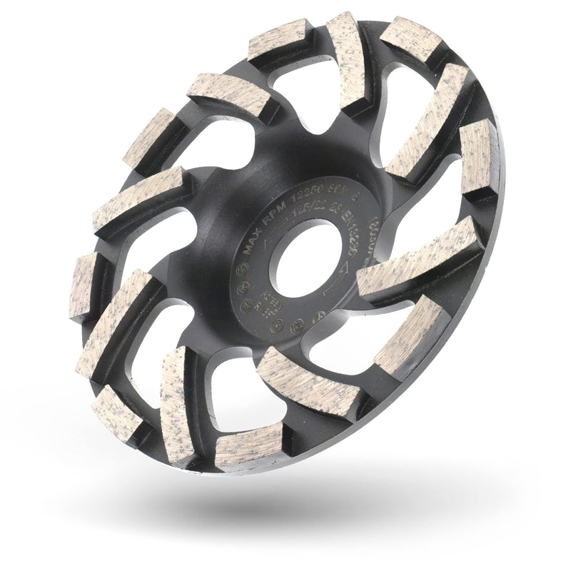 PRODIAMANT diamond cup wheel 125 mm x 22.2 mm Turbo ST91 diamond grinding wheel asphalt screed professional quality 125 / 22.23 mm