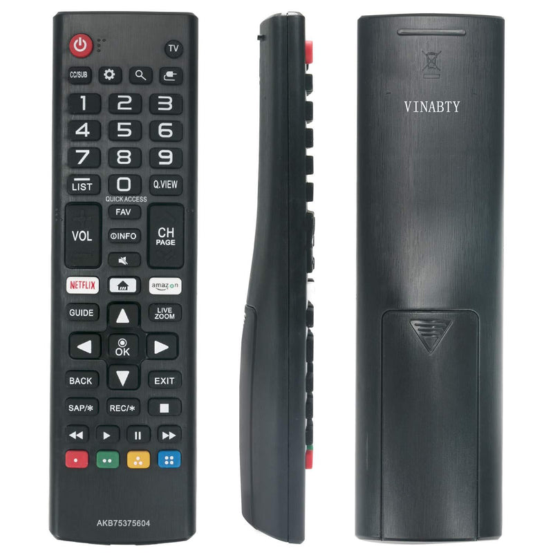 New AKB75375604 Replaced Remote fit for LG Smart TV 43UK6090PUA 49UK6090PUA 50UK6090PUA 55UK6090PUA 60UK6090 65UK6090PUA 70UK6190PUB 75UK6190PUB 43LK5700PUA 49LK5700PUA 32LK610B 24LJ4840-WU