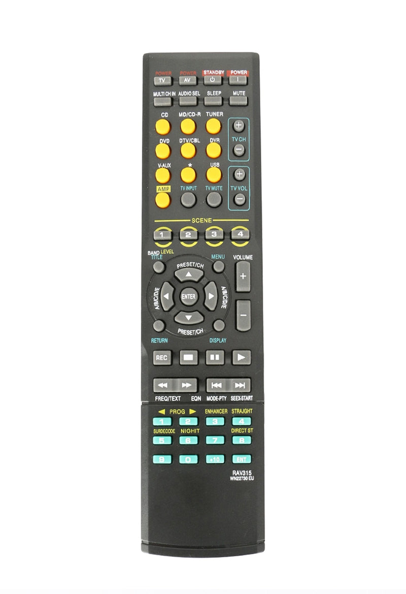 RAV315 Replaced Remote fit for Yamaha AV Receiver HTR-6050 RX-V561 RX-V3800 RX-V650 V459 RX-V663 V757 RX-V640 RX-V363 V377 V620 V640 V1500 HTR-6230 640 377 RXV620 WN22730EU Home Audio