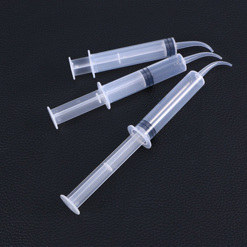 ROSENICE Disposable Dental Irrigation Syringe with Curved Tip for Dental Care 4pcs