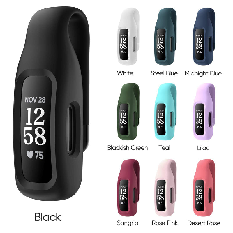 EEweca 3-Pack Clip Case Accessory for Fitbit Ace 3 & Inspire 2, Black+Black+Black (not for Inspire, Inspire hr, ace 2)