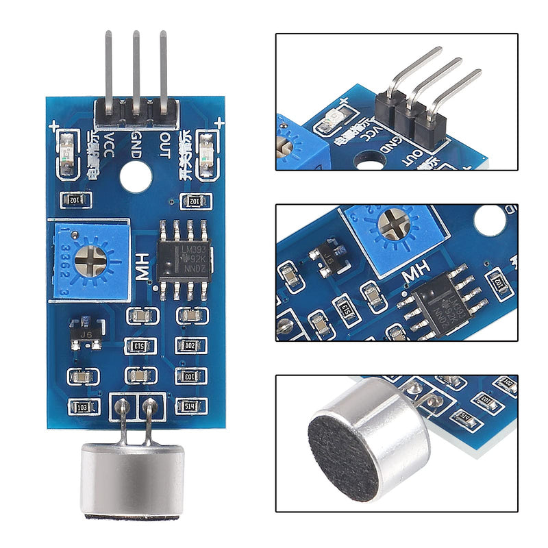 Alinan 10pcs High Sensitivity Sound Microphone Sensor Detection Module for Arduino AVR PIC