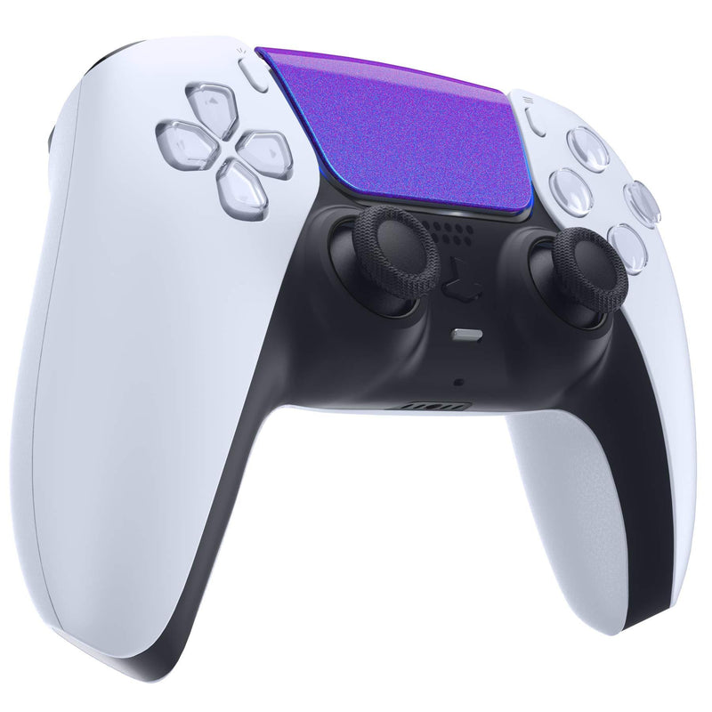 eXtremeRate Chameleon Purple Blue Replacement Touchpad Cover for PS5 Controller, Custom Part Touch Pad with Tool for PS5 Controller - Controller NOT Included