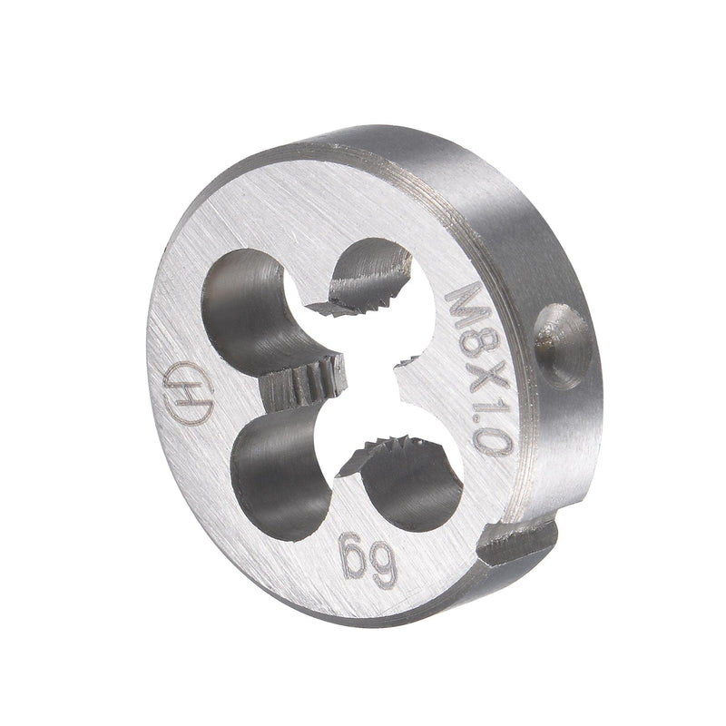 sourcing map Metric Tap M8 x 1mm Thread Cutting Die Alloy Tool Steel