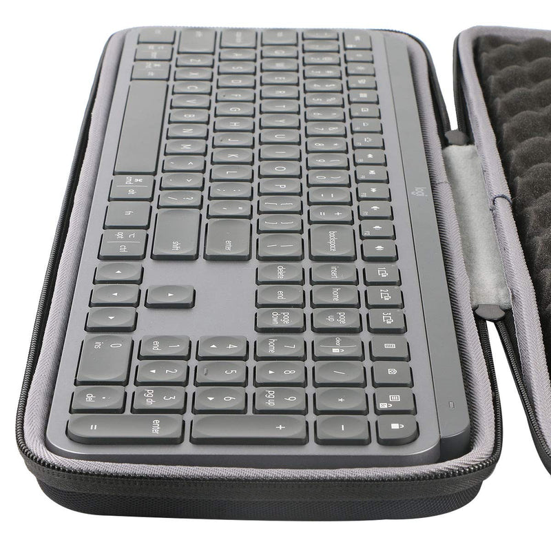 co2crea Hard Travel Case Replacement for Logitech MX Keys Advanced Wireless Illuminated Keyboard