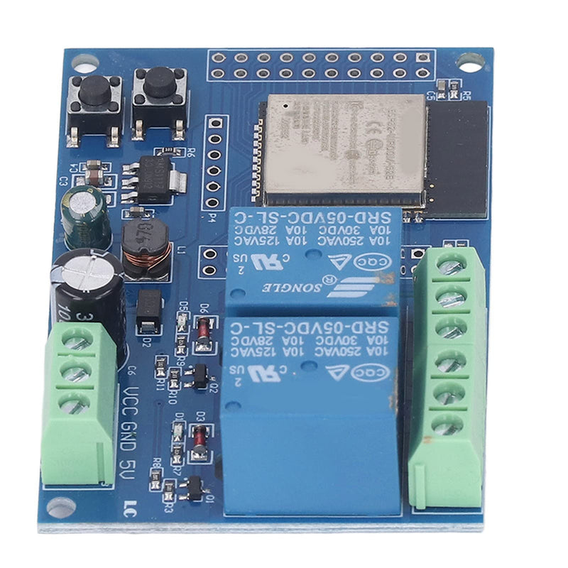 Dual relay module ESP32 development board ESP32-WROOM secondary development DC5-60V power supply