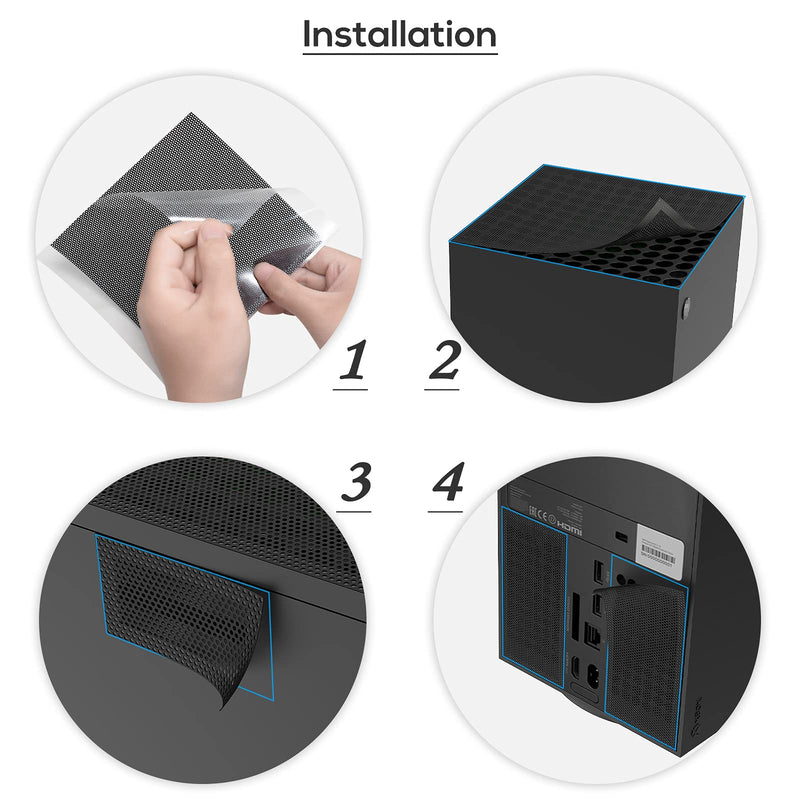 Dust Filter for Xbox Series X, Vent Dust Filter Cover Top Case Dust Proof Filter Cover for Xbox Series X- 2 Pack