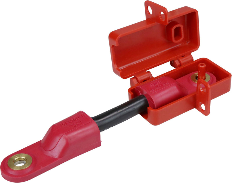 Brady-150820 BatteryBlock Battery Cable Lockout, Commercial Vehicle Max Cord Dia 0.94-Red
