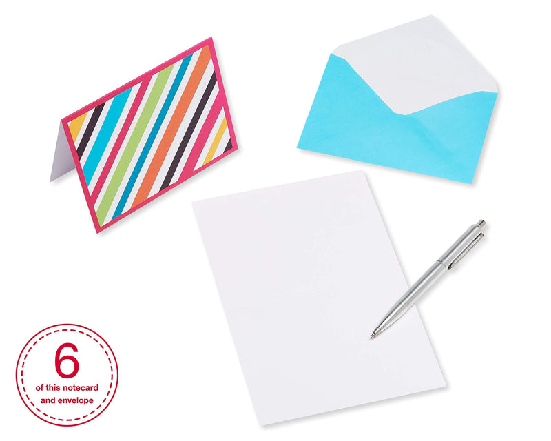 American Greetings Blank Cards with Envelopes, Bright Patterns (30-Count)