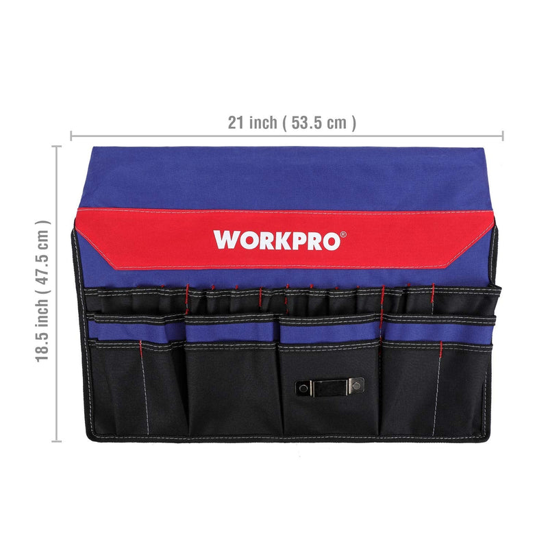 WORKPRO Bucket Tool Organizer with 51 Pockets Fits to 3.5-5 Gallon Bucket (Tools Excluded)