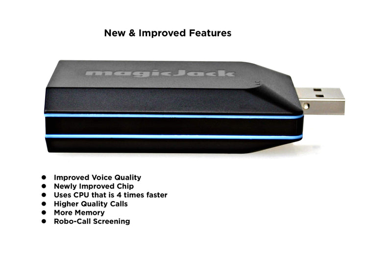 magicJackHome VoIP Phone Adapter | Portable Home & Digital Phone Service | Unlimited Local & Long Distance Calls to US and Canada | Includes 12 months of Service | Most Recent Model - Latest Version