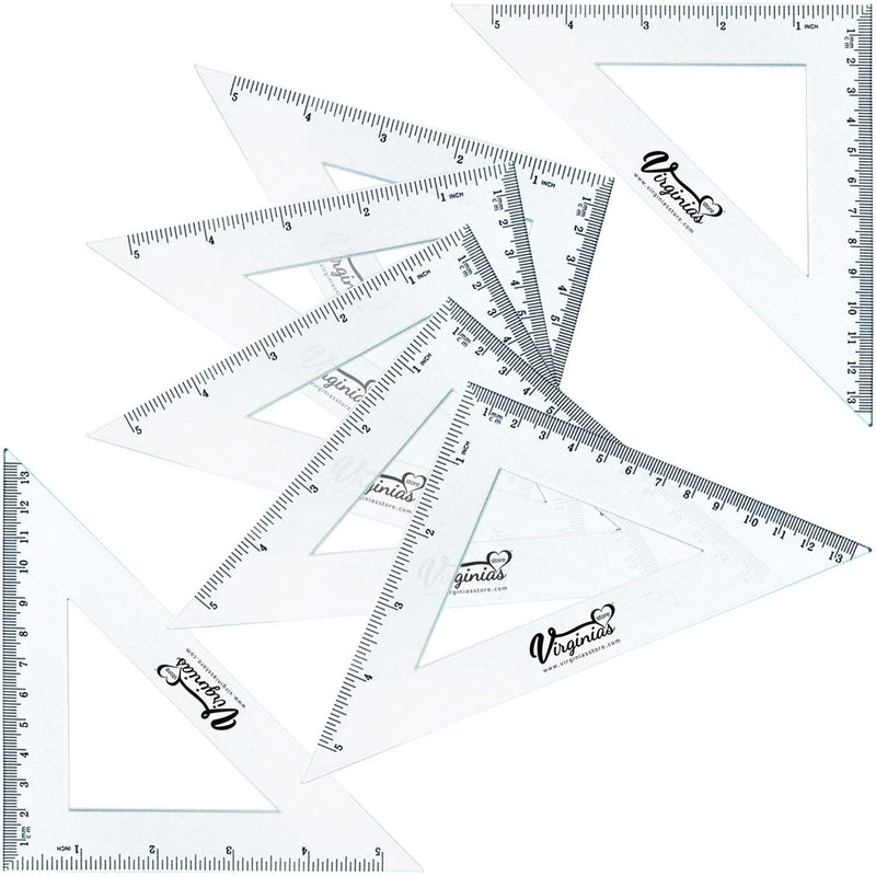 Pack of 24, 90° Set-Squares, 5 inch/ 13cm