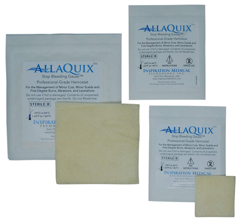 Stop Bleeding Quick Kit - First-aid with AllaQuix Stop Bleeding Gauze (Blood clotting Bandage) (Ultimate) Ultimate