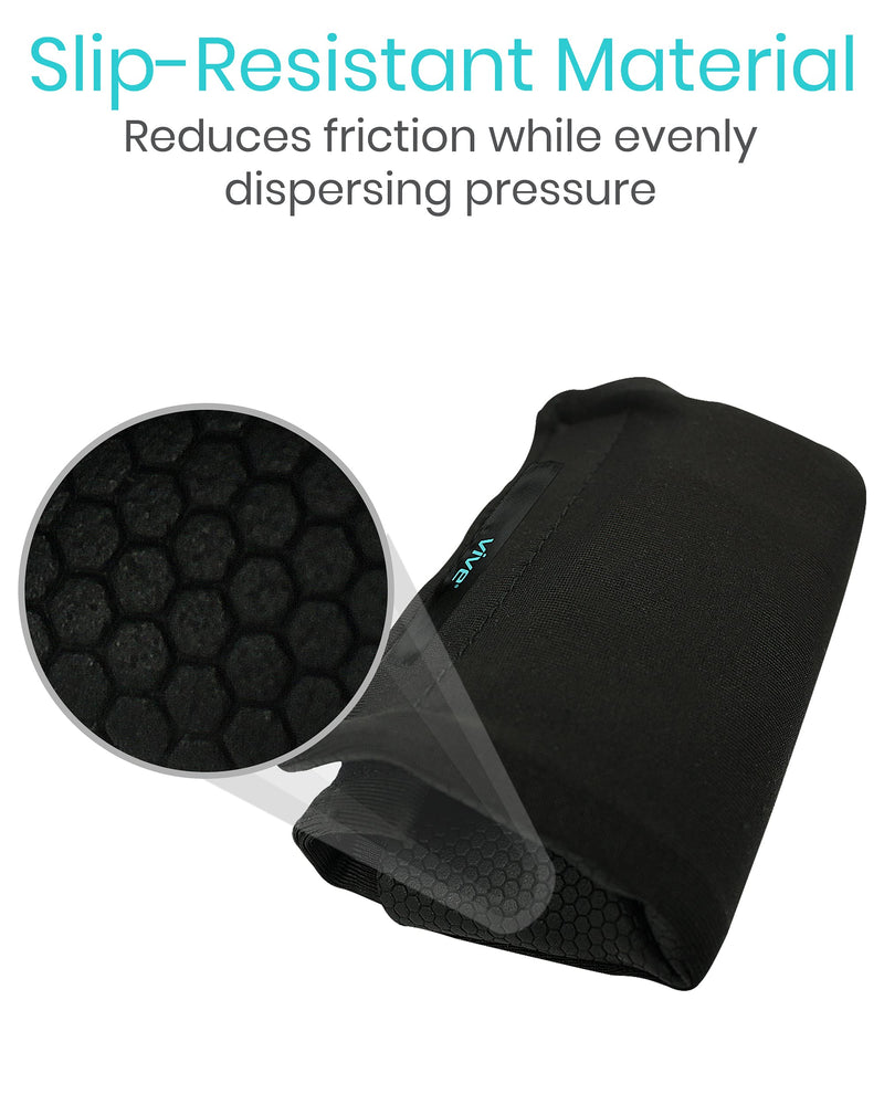 Vive Crutch Pads - Padding for Walking Arm Crutches - Universal Underarm Padded Forearm Handle Pillow Covers for Hand Grips - Soft Foam Armpit Bariatric Accessories for Adults, Kids (1 Black Pair)