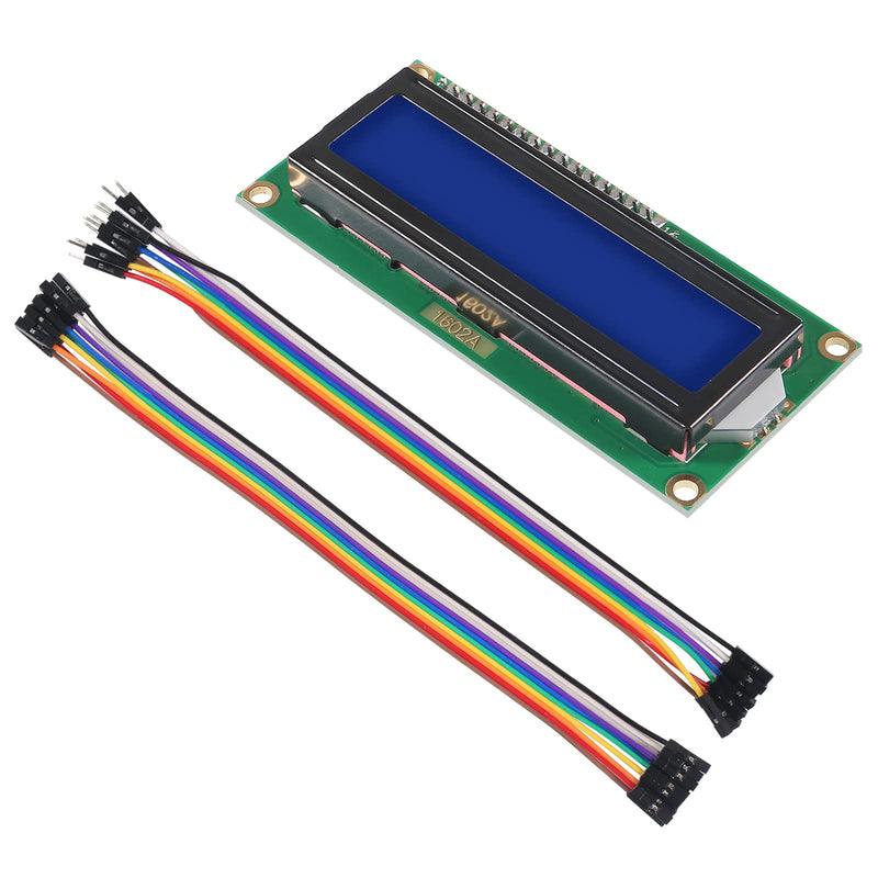 AITIAO 3 Pack 1602 LCD Display Module IC I2C TWI 16x2 Characters Serial Interface Adapter LCD Module for Arduino Raspberry Pi TinkerBoard Nanopi BPI STM32 DIY Maker Project IoT (Blue Display) Blue Display