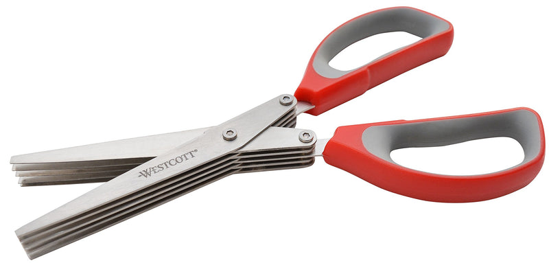 Westcott 8" All Purpose Shredder Scissor, Red