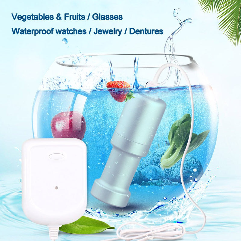 AMTAST Portable Ultrasonic Cleaner Vegetables Fruits Ultrasonic Cleaner, 110V 60Hz with US Plug