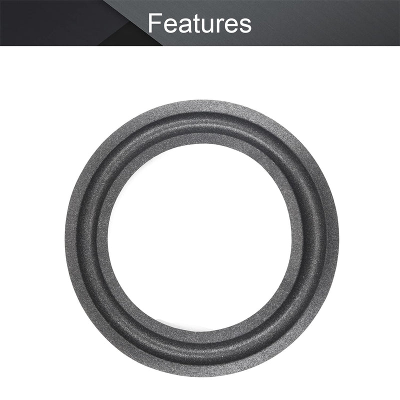 Fielect 5 Inch Speaker Foam Edge Surround Rings Replacement Parts for Speaker Repair or DIY 1pcs 5 Inch 1pcs