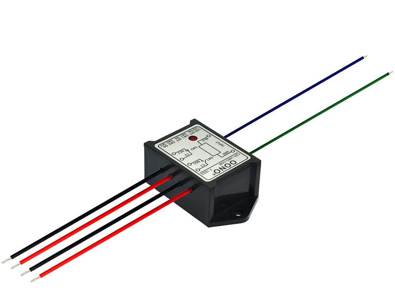 OONO DPST 1NO 1NC 8Amp Power Relay Module, AC/DC 12V Control Voltage
