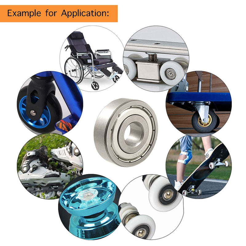 WAF 6200Z 10mm x 30mm x 9mm Deep Groove Sealed Ball Bearing (1pcs) 6200Z 1PCS