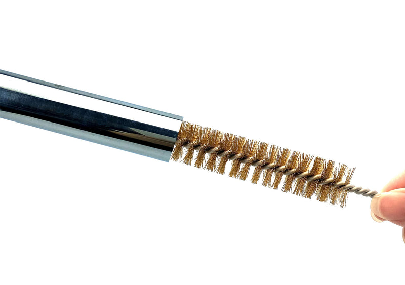 Ctsyuqoo Pipe Cleaning Brush Set with Brass Bristles, 9 Piece Variety Pack for Auto Parts, Bottles, Guns, Tubes, Etc.