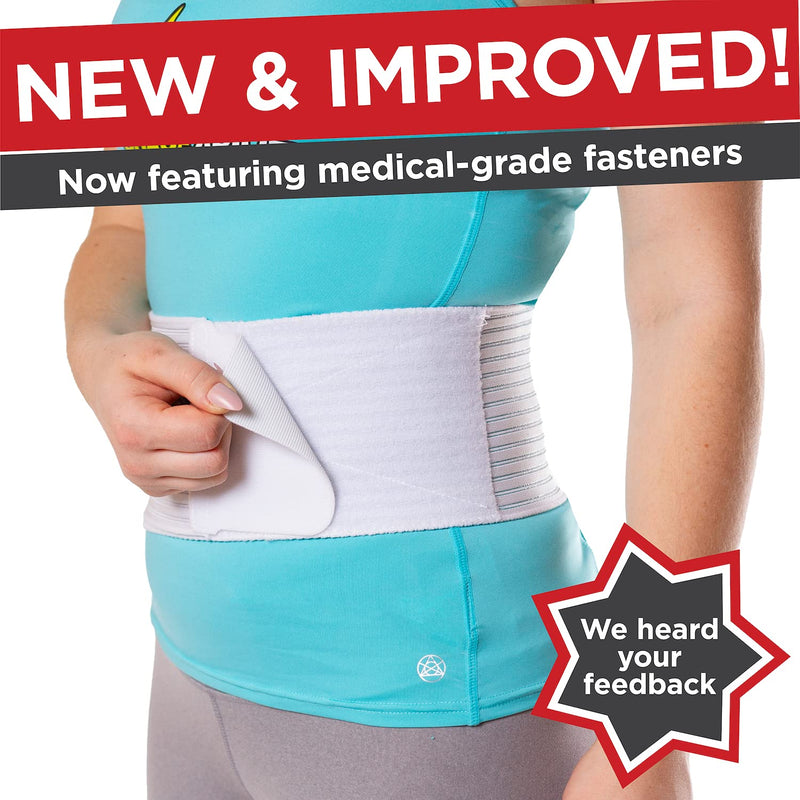 BraceAbility Hernia Belt for Men & Women | Stomach Truss Binder with Compression Support Pad for Abdominal, Umbilical, Navel & Belly Button Hernias - S/M (New & Improved) Fits 28"-40" Small/Medium (Pack of 1)