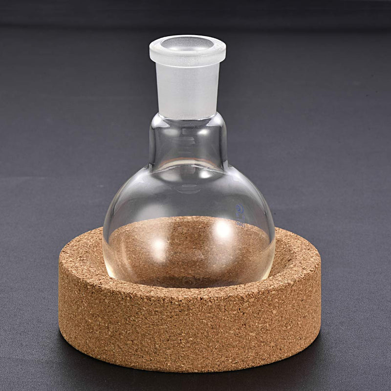 uxcell Lab Flask Support Cork Stand 80mm Diameter Round Bottom Holder for 50ml-250ml Flasks 3Pcs