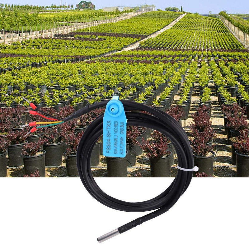 Yanmis Sensor Probe, I2C Interface Soil Temperature & Humidity Sensor Probe Soil Moisture Tester Digital Waterproof Sensor Monitoring Meter(SHT31) Sht31
