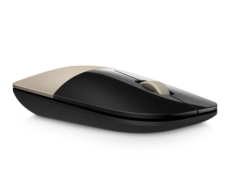 HP 2.4GHz Wireless USB Mouse Z3700 (Matte Gold/Glossy Black), Modern Gold (X7Q43AA#ABL)