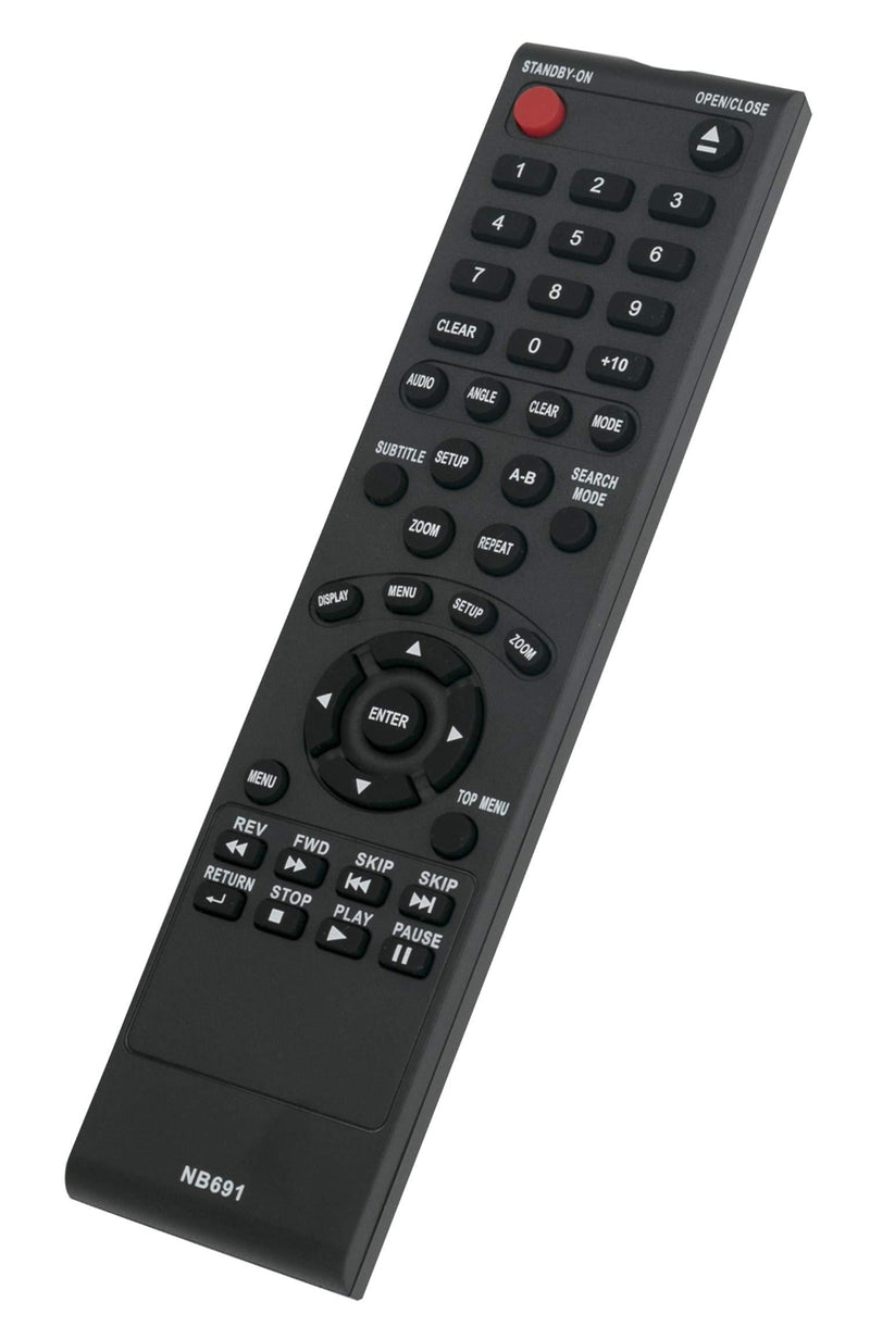 NB691 NB691UD Replaced Remote fit for Magnavox FUNAI DVD CD Player MDV2300 MDV2300/F7 DP100FX4 DP170FX4 DP100MW8 NB093UD DP100MW8B_A MDV2100/F7 DP100MW8B_B DP100MW8B A DP100MW8B B DP100MW8BA
