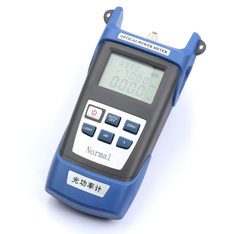 FTTH Fiber Optical Cable Tester Tool Fiber Optic Power Meter Test Seven Wavelength +10 to -70dBm for SC FC ST Connector CATV Testing and Telecommunciation
