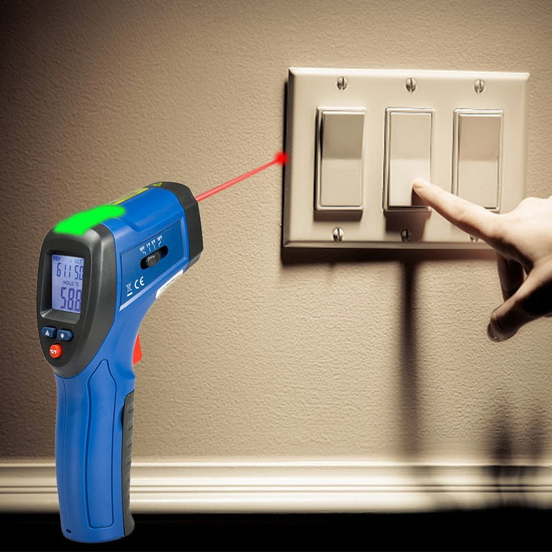 CEM DT-8666 Thermal Leak Detector with Audible Alarm -50℃ to 380℃/-58℉ to 716℉ Thermal Scanner for House