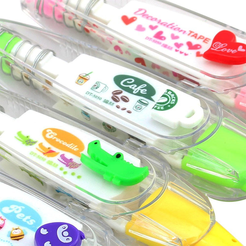 DIY Decorative Correction Tape for Scrapbooking Greeting Card Letter Diary Stationery School Supplies (Set of 4) Tape-4