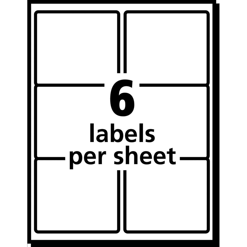 Avery Shipping Address Labels, Laser Printers, 150 Labels, 3-1/3x4 Labels, Permanent Adhesive, TrueBlock (5264), White