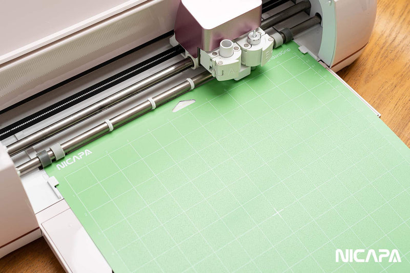 Nicapa Light Grip Cutting Mat for Cricut Maker 3/Maker/Explore 3/Air 2/Air/One (12x12 inch,3 Mats) Light Adhesive Sticky Blue Quilting Replacement Cut Mats LightGrip bule 12*12 3pack