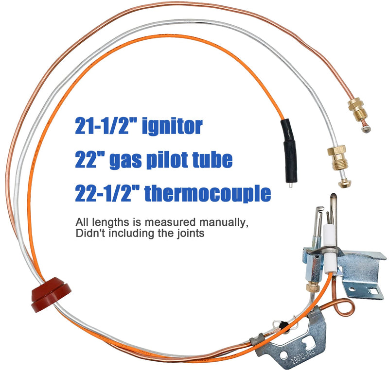 9003542 Pilot Assembly Replacement for Natural Gas Water Heater, Compatible with Reliance, A.O.Smith, Kenmore, State GS and GSX, Replaces 100109295,9003542005(12-month warranty)