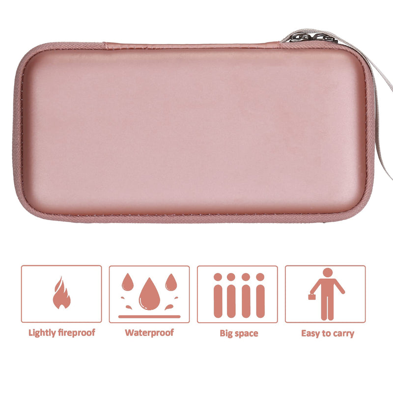 Khanka Hard Travel Case Replacement for Texas Instruments TI-83 Plus/TI-84 Plus/TI-84 Plus CE Color Graphing Calculator, Case Only (Rose Gold) Rose Gold