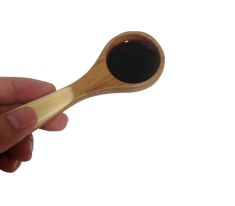 Kitchen Bamboo Wood Measuring Spoons for Measuring Dry and Liquid Ingredients, Pack of 5