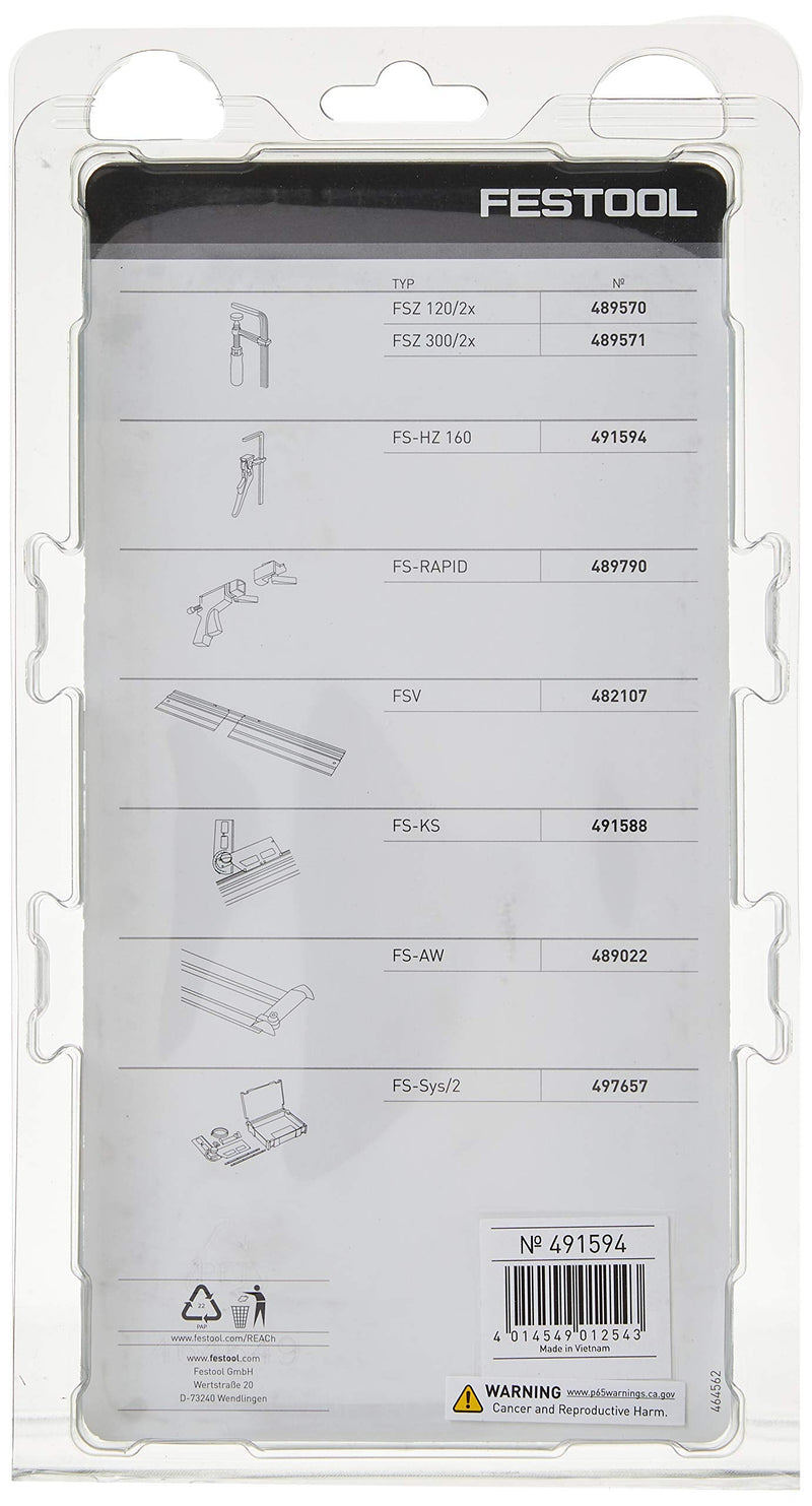 Festool 491594 Quick Clamp For MFT And Guide Rail System, 6 5/8" (168mm)