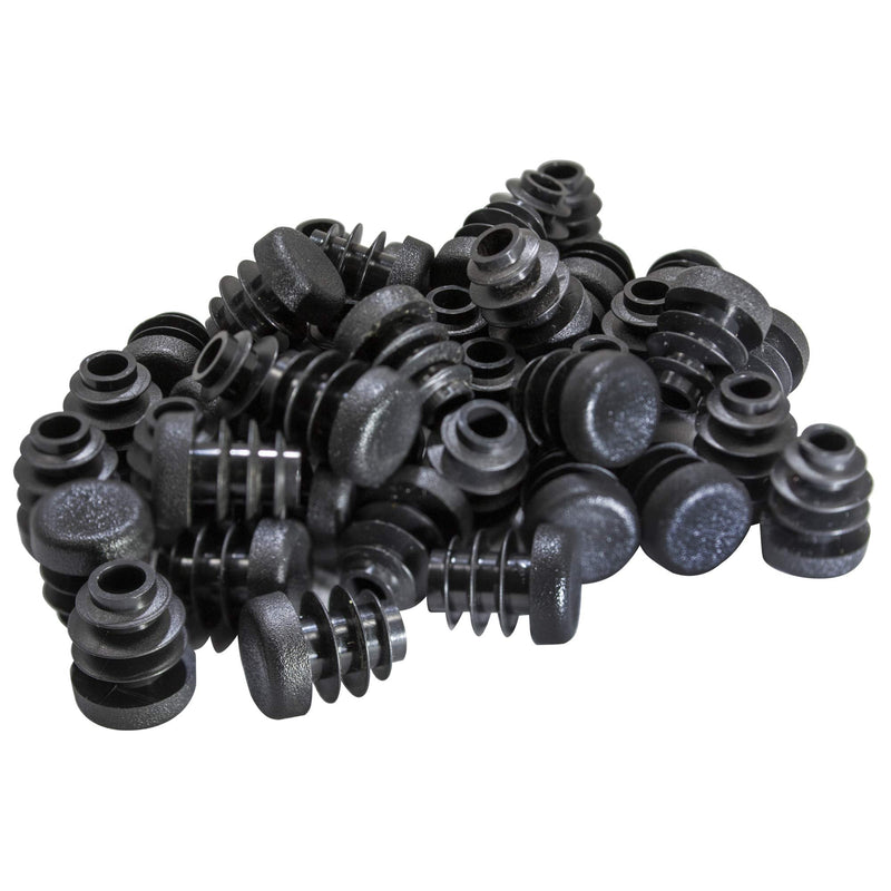 Prescott Plastics 1/2 Inch Round Plastic Plug, Pipe Tubing End Cap, Durable Chair Glide (50) 50