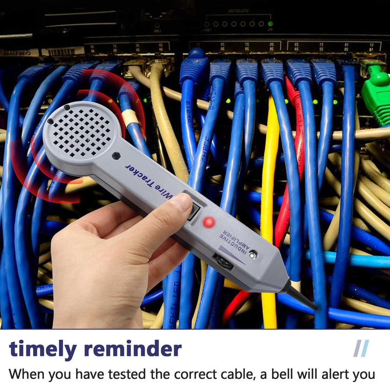 Tone Generator kit, Wire Tracer Circuit Tester, 200EP High Accuracy Wire Tester Kit, Wires Tone Tracer, Multi-Tone Cable Test Kits with Inductive Amplifier for Network Cables Collation .