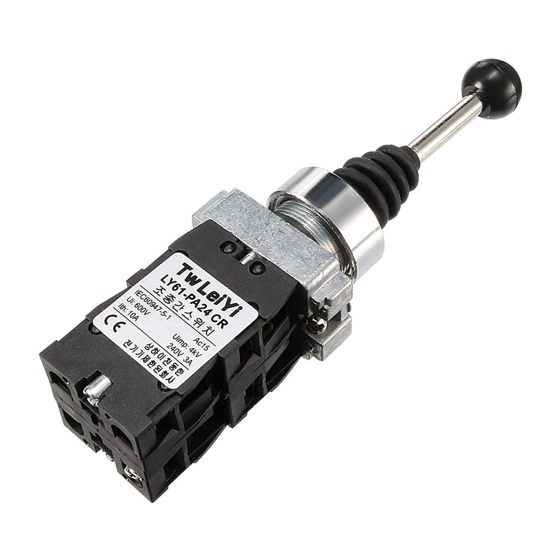 uxcell Joystick Switch Controllers 4 Position 4NO Momentary Type 150/250/600V 15/10/4A 22mm Panel Mount