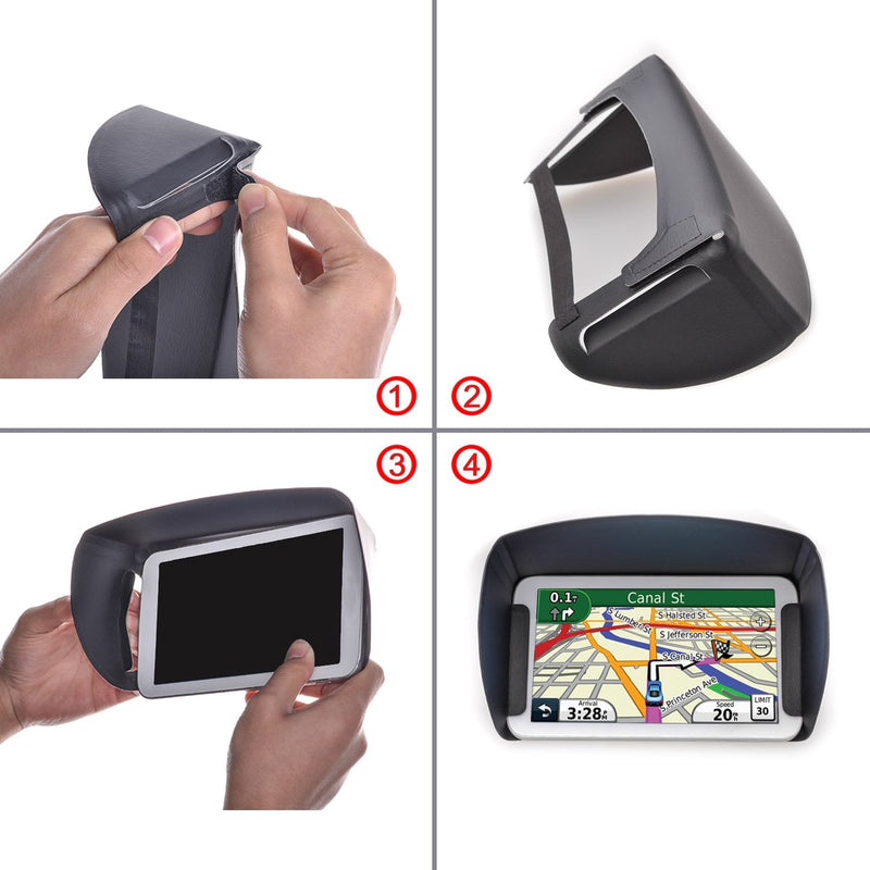 TFY Sunshade & Glare Visor for Garmin Nüvi GPS Navigator and Other GPS Navigators (5 Inch)