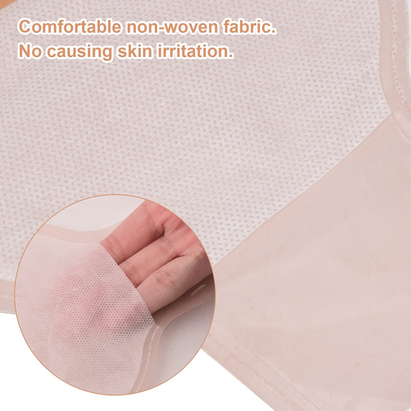 Eyourlife 20 PCS Colostomy Bags, Ostomy Colostomy Supplies, One Piece Drainable Pouches with Clamp Closure for Ileostomy Stoma Care, Hydrocolloid & Non-Woven Border, Cut-to-Fit 15-65MM