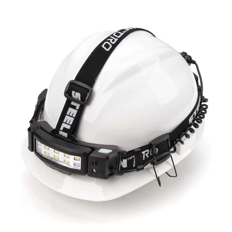 Steelman Pro Slim Profile Motion Activated LED Headlamp with Red LED Night Vision Mode and Rear Safety Flasher