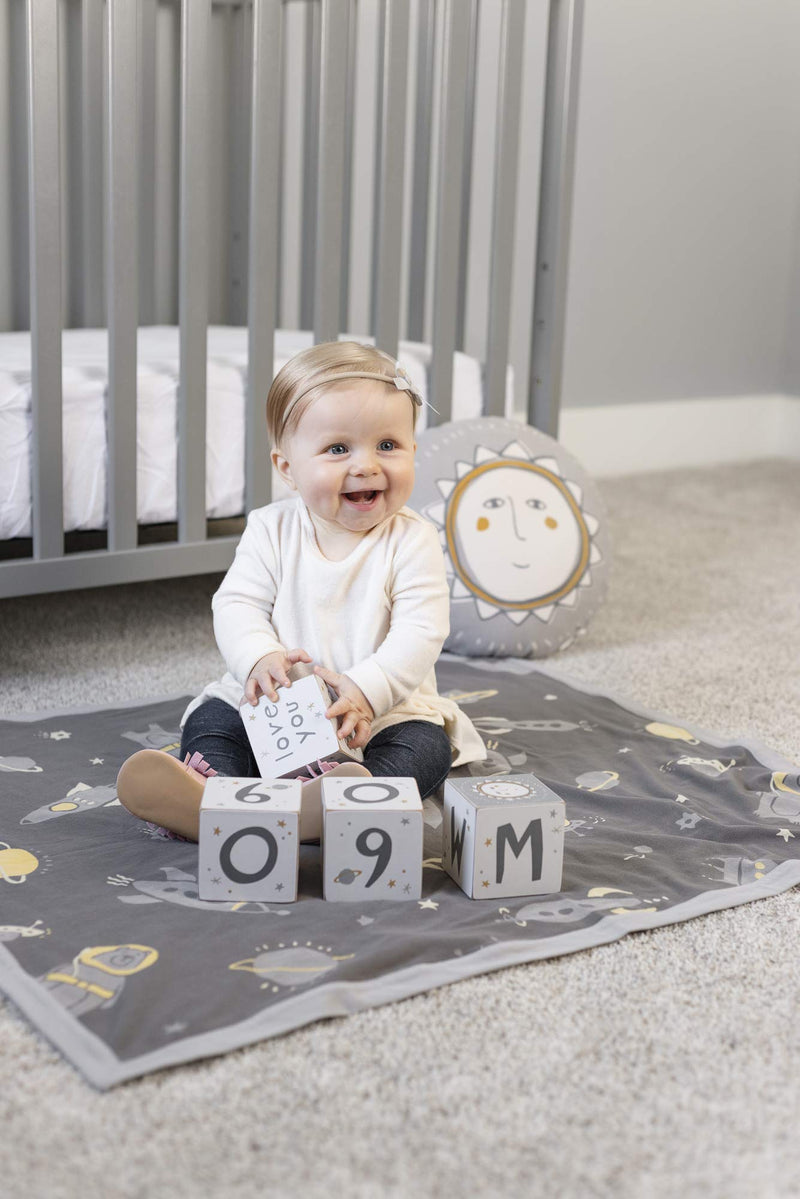 Primitives by Kathy Baby Milestone Blocks, Set of 4, Galaxy
