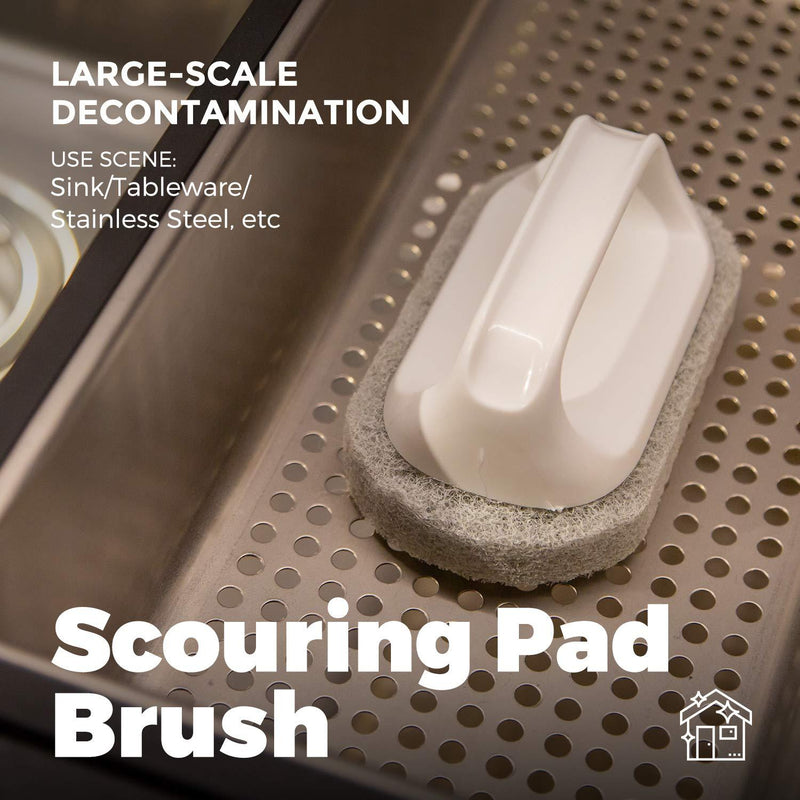 Holikme 5 pack Deep Cleaning Brush Set，Scrub Brush&Grout and Corner brush&Scrub pads with Scraper Tip&Scouring pads，for bathroom,Floor, Tub, Shower, Tile, Bathroom and Kitchen Surface（Green） Green