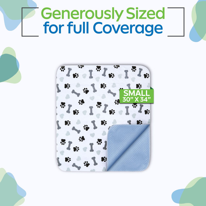 Washable Pee Pads Quilted, Highly Absorbent Puppy Training Pad/Housebreaking Absorption Pads with Anti-Slip Backing (Pack of 2, 30" x 34") 30 x 34 (Pack of 2)