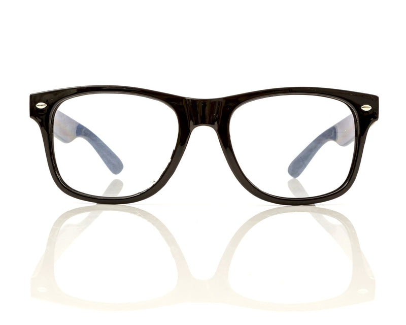 Premium Starburst Diffraction Glasses - Ideal for Raves, Festivals, and More Black Star Burst - Clear