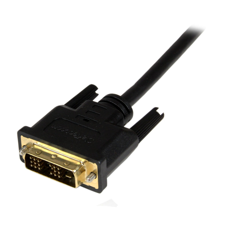 StarTech.com 2m Micro HDMI to DVI-D Cable - M/M - 2 meter Micro HDMI to DVI Cable - 19 pin HDMI (D) Male to DVI-D Male - 1920x1200 Video (HDDDVIMM2M),Black,6 ft / 2m 6 ft / 2m